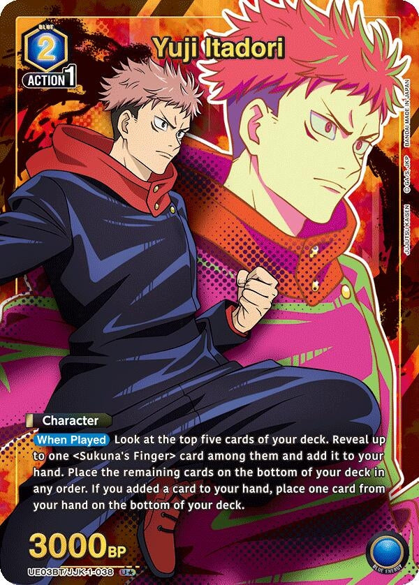 Image for Yuji Itadori (038) (U*) (UE03BT/JJK-1-038) (UE03BT: Jujutsu Kaisen) (UE03BT) - Union Arena