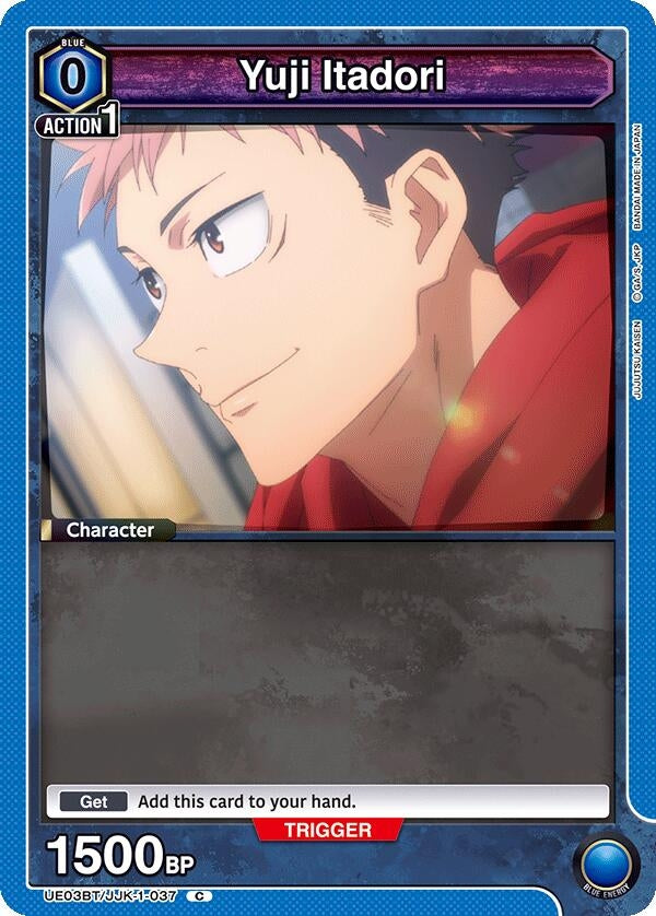 Image for Yuji Itadori (037) (Box Topper Foil) (UE03BT/JJK-1-037) (UE03BT: Jujutsu Kaisen) (UE03BT) - Union Arena