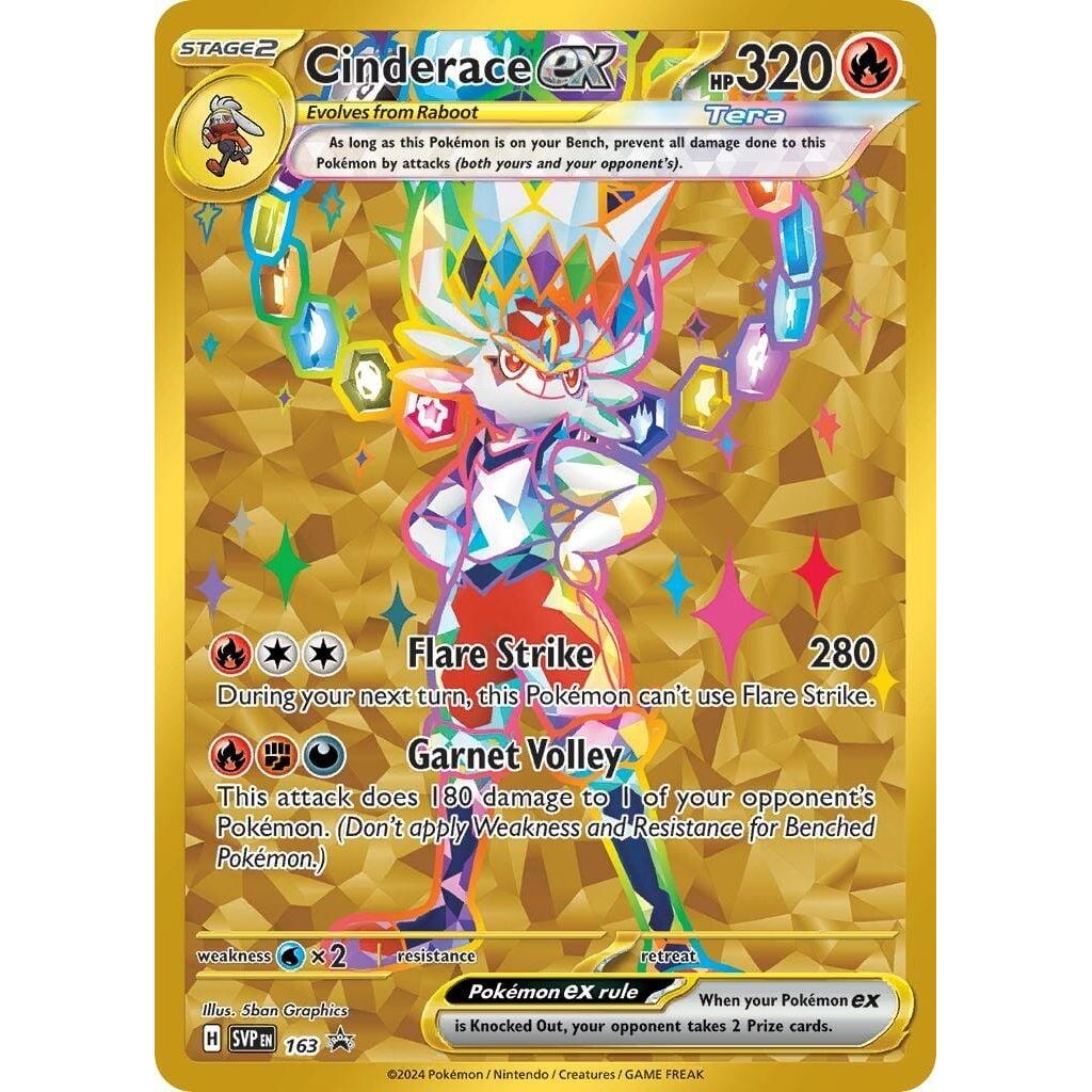 Cinderace ex - 163 (163) (SV: Scarlet & Violet Promo Cards) - PokeBox USA
