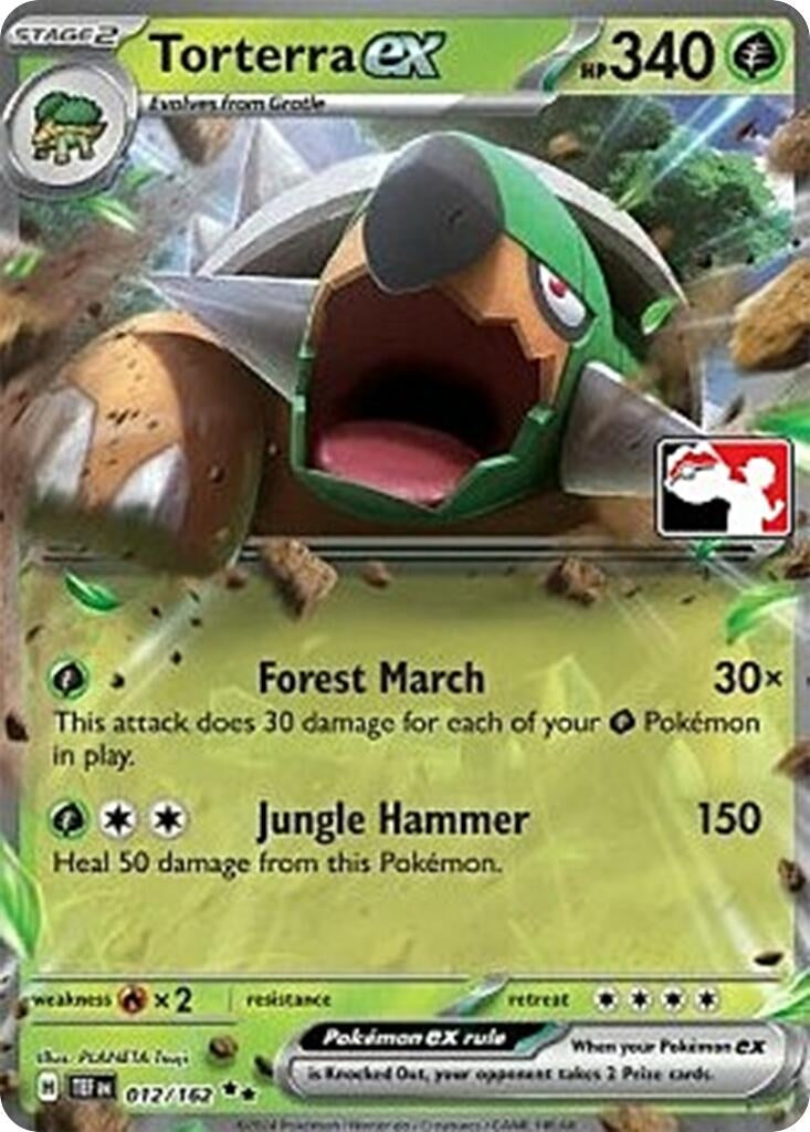 Image for Torterra ex (012/162) (Prize Pack Series Cards) - Pokemon