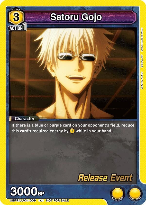 Image for Satoru Gojo (009) (UEPR/JJK-1-009) (UE03BT: Jujutsu Kaisen Release Event Cards) (UE03BT_RE) - Union Arena