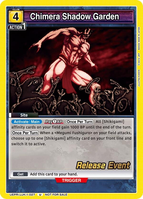Image for Chimera Shadow Garden (UEPR/JJK-1-027) (UE03BT: Jujutsu Kaisen Release Event Cards) (UE03BT_RE) - Union Arena
