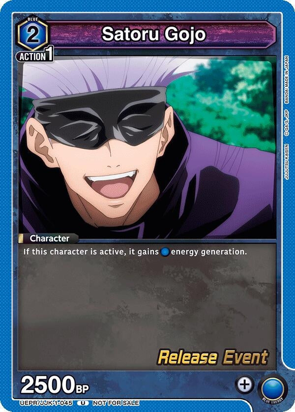 Image for Satoru Gojo (045) (UEPR/JJK-1-045) (UE03BT: Jujutsu Kaisen Release Event Cards) (UE03BT_RE) - Union Arena