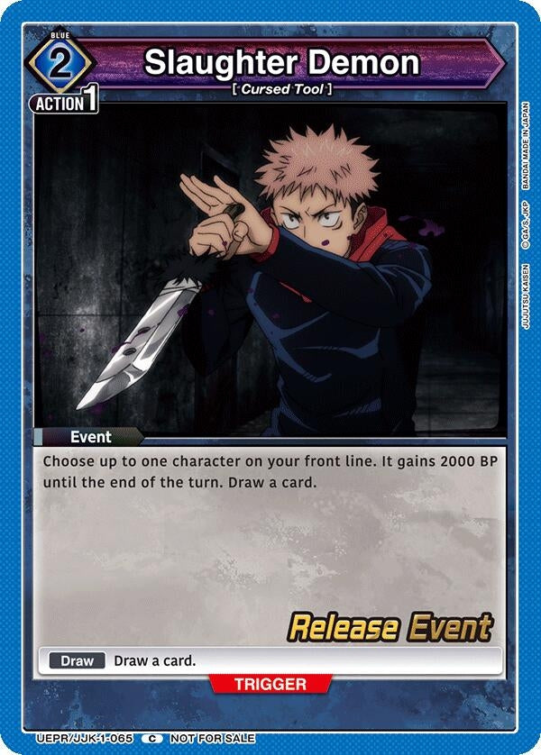 Image for Slaughter Demon (UEPR/JJK-1-065) (UE03BT: Jujutsu Kaisen Release Event Cards) (UE03BT_RE) - Union Arena