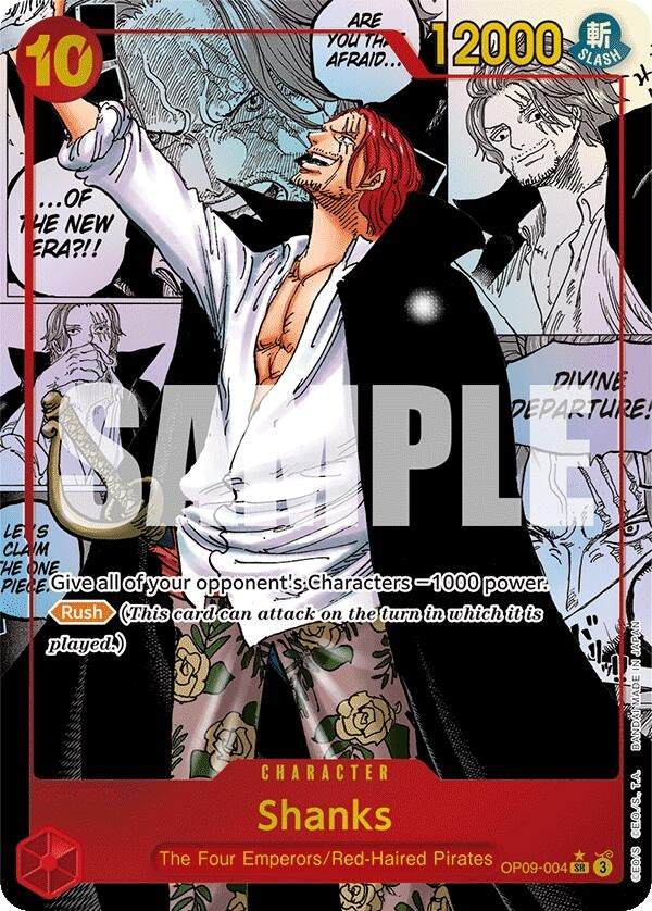 Image for Shanks (004) (Manga) (OP09-004) (Emperors in the New World) (OP09) - One Piece Card Game
