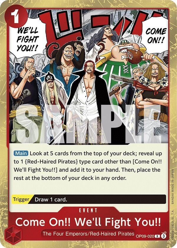 Image for Come On!! We'll Fight You!! (OP09-020) (Emperors in the New World) (OP09) - One Piece Card Game
