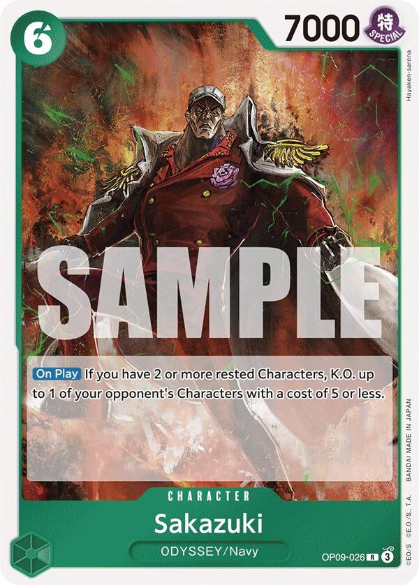 Image for Sakazuki (OP09-026) (Emperors in the New World) (OP09) - One Piece Card Game