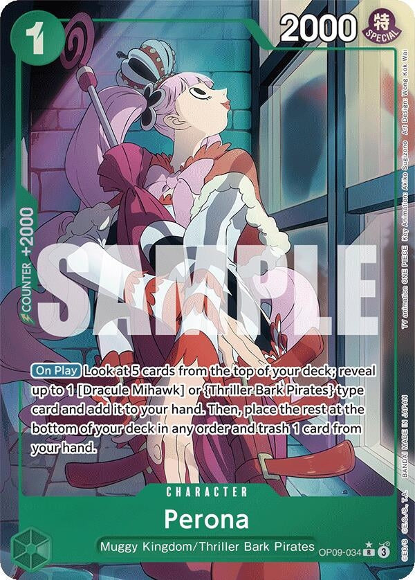 Image for Perona (Parallel) (OP09-034) (Emperors in the New World) (OP09) - One Piece Card Game