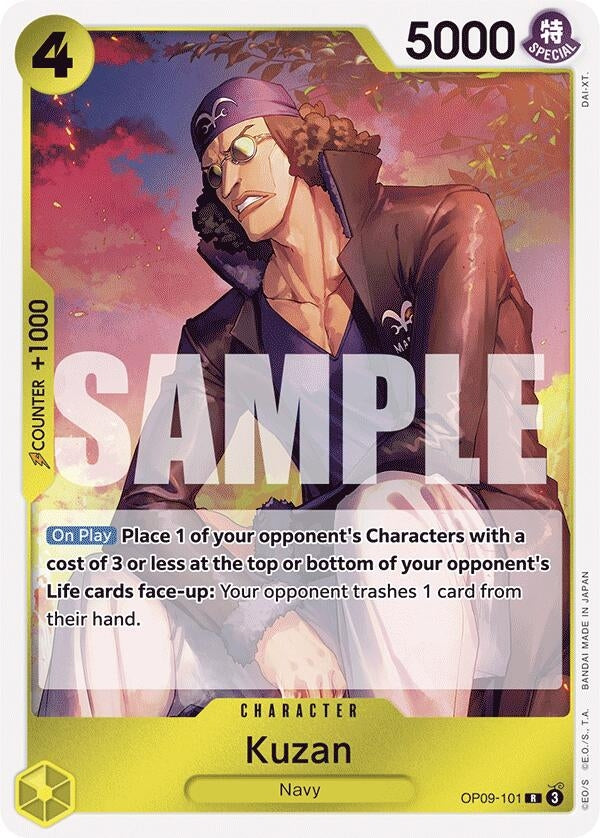 Image for Kuzan (OP09-101) (Emperors in the New World) (OP09) - One Piece Card Game