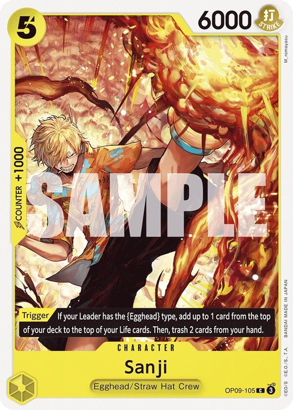 Image for Sanji (105) (OP09-105) (Emperors in the New World) (OP09) - One Piece Card Game