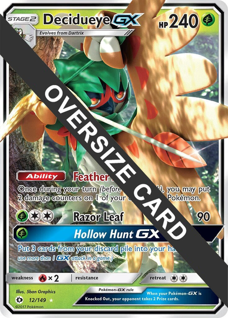 Image for Decidueye GX - 12/149 (Decidueye GX Challenge Box) (12/149) (Jumbo Cards) (PR) - Pokemon