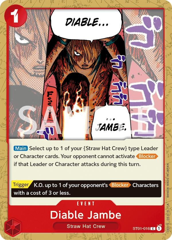 Image for Diable Jambe (ST01-016) (Revision Pack Cards) (OP-RP) - One Piece Card Game