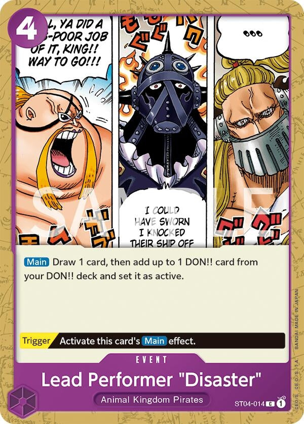 Image for Lead Performer "Disaster" (ST04-014) (Revision Pack Cards) (OP-RP) - One Piece Card Game