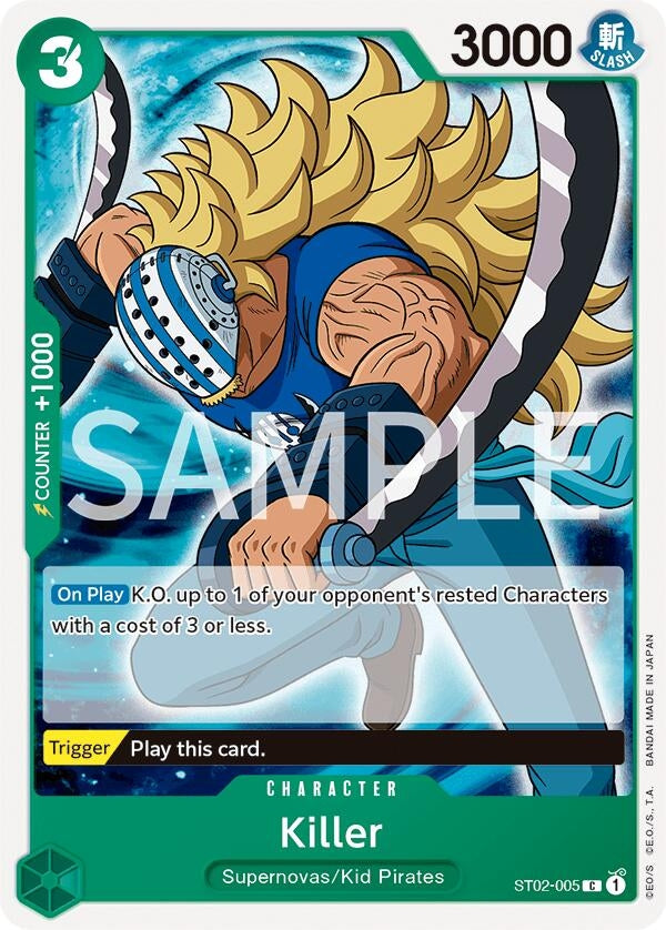 Image for Killer (ST02-005) (Revision Pack Cards) (OP-RP) - One Piece Card Game