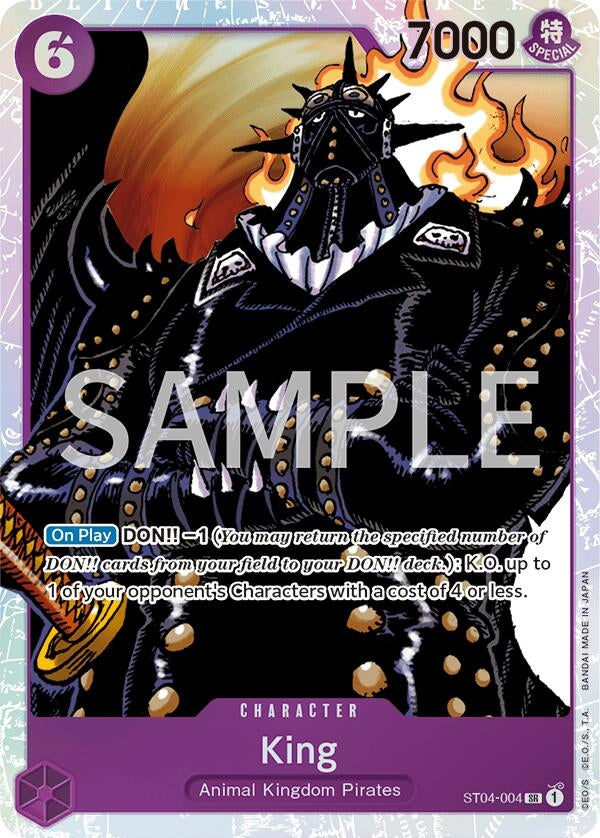 Image for King (ST04-004) (Revision Pack Cards) (OP-RP) - One Piece Card Game