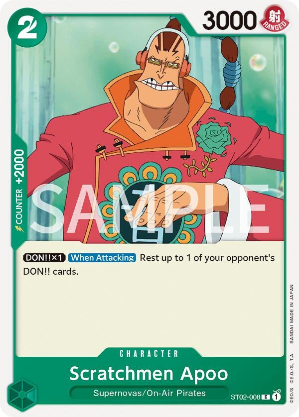 Image for Scratchmen Apoo (ST02-008) (Revision Pack Cards) (OP-RP) - One Piece Card Game
