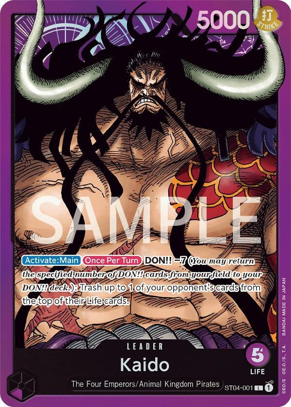 Image for Kaido (001) (ST04-001) (Revision Pack Cards) (OP-RP) - One Piece Card Game