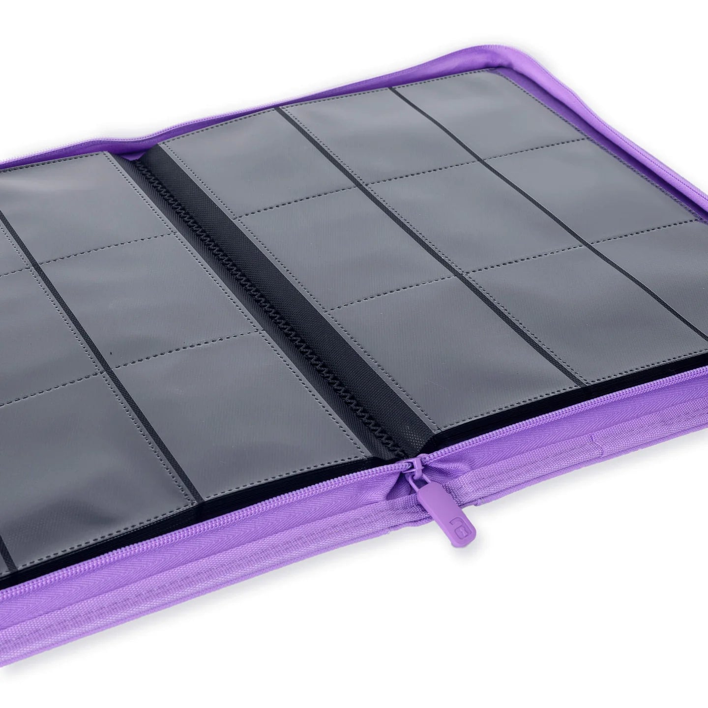 Vaultx - 9-Pocket Exo-Tec® Zip Binder - Just Purple