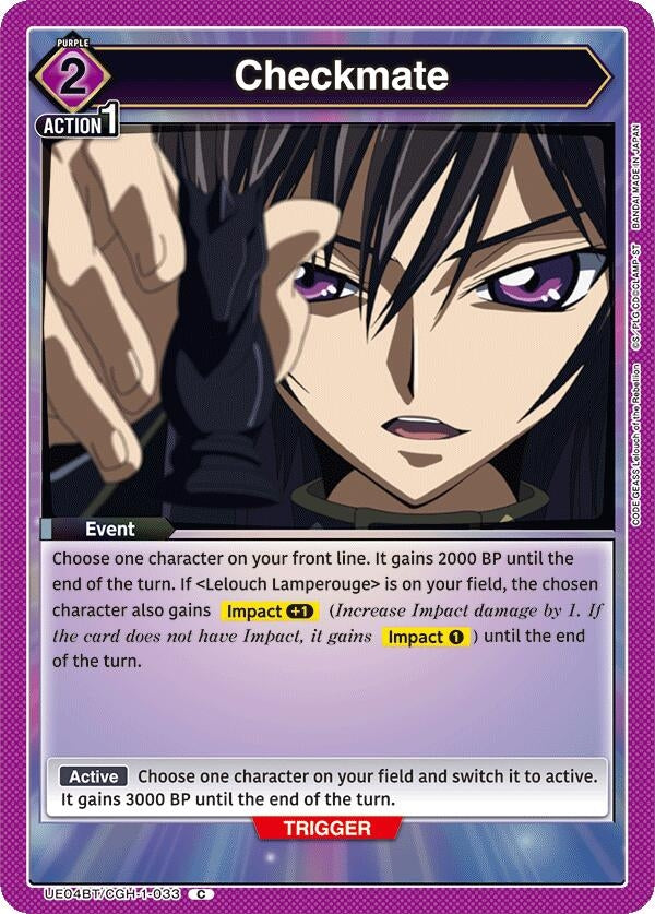 Image for Checkmate (UE04BT/CGH-1-033) (UE04BT: CODE GEASS: Lelouch of the Rebellion) (UE04BT) - Union Arena