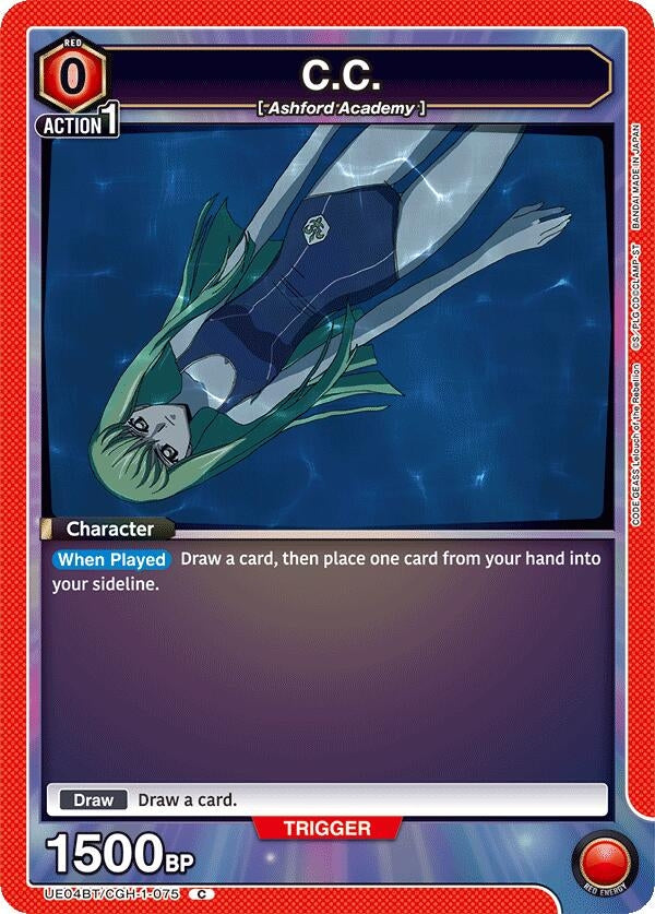 Image for C.C. (075) (UE04BT/CGH-1-075) (UE04BT: CODE GEASS: Lelouch of the Rebellion) (UE04BT) - Union Arena