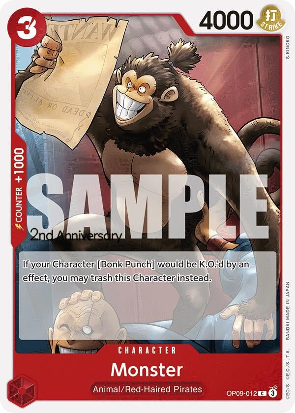 Image for Monster (OP09-012) (Emperors in the New World: 2nd Anniversary Tournament Cards) (OP09 ANN) - One Piece Card Game