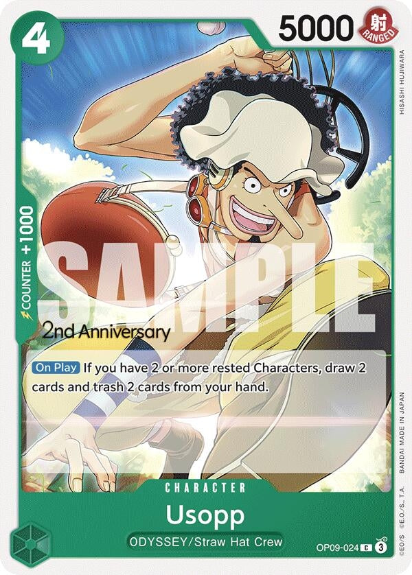 Image for Usopp (024) (OP09-024) (Emperors in the New World: 2nd Anniversary Tournament Cards) (OP09 ANN) - One Piece Card Game