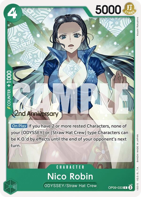 Image for Nico Robin (033) (OP09-033) (Emperors in the New World: 2nd Anniversary Tournament Cards) (OP09 ANN) - One Piece Card Game