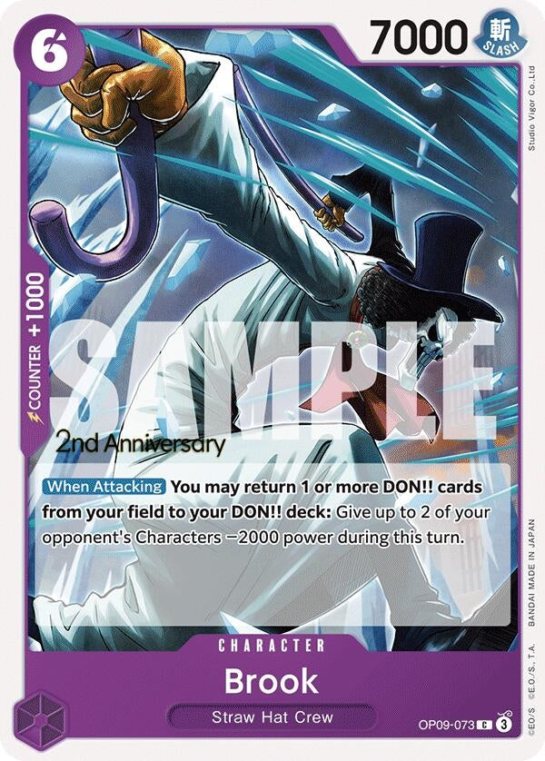 Image for Brook (073) (OP09-073) (Emperors in the New World: 2nd Anniversary Tournament Cards) (OP09 ANN) - One Piece Card Game