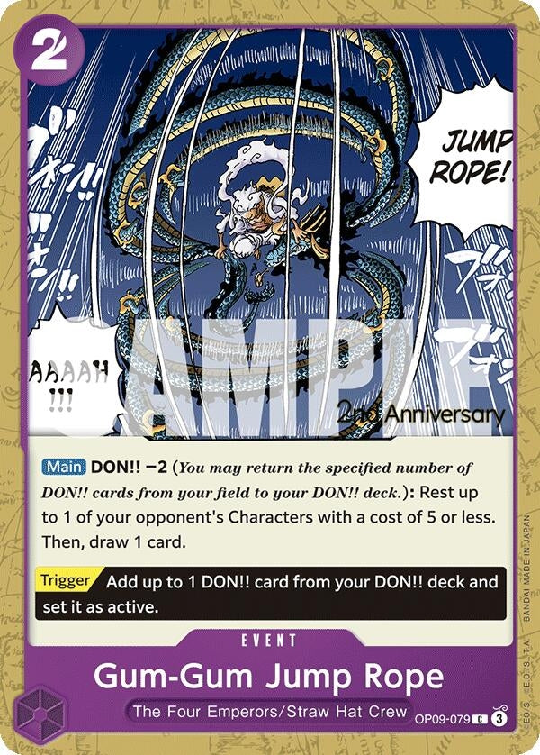 Image for Gum-Gum Jump Rope (OP09-079) (Emperors in the New World: 2nd Anniversary Tournament Cards) (OP09 ANN) - One Piece Card Game