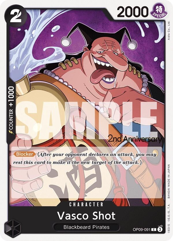 Image for Vasco Shot (OP09-091) (Emperors in the New World: 2nd Anniversary Tournament Cards) (OP09 ANN) - One Piece Card Game