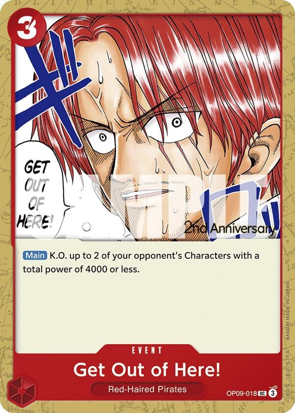 Image for Get Out of Here! (OP09-018) (Emperors in the New World: 2nd Anniversary Tournament Cards) (OP09 ANN) - One Piece Card Game