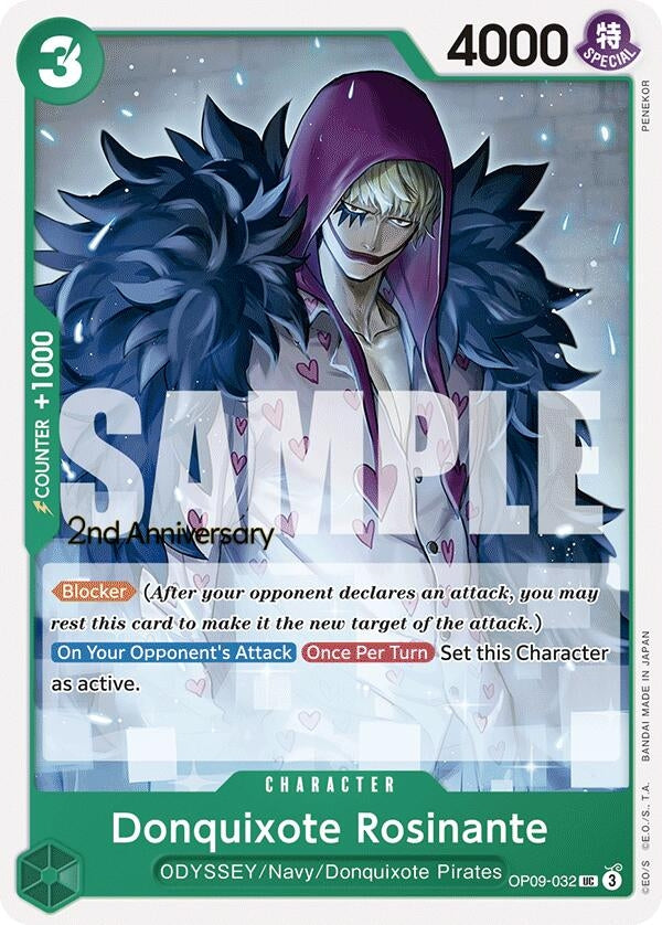 Image for Donquixote Rosinante (032) (OP09-032) (Emperors in the New World: 2nd Anniversary Tournament Cards) (OP09 ANN) - One Piece Card Game