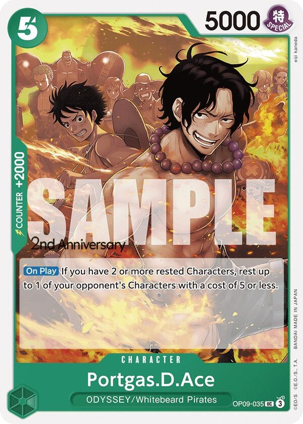 Image for Portgas.D.Ace (OP09-035) (Emperors in the New World: 2nd Anniversary Tournament Cards) (OP09 ANN) - One Piece Card Game