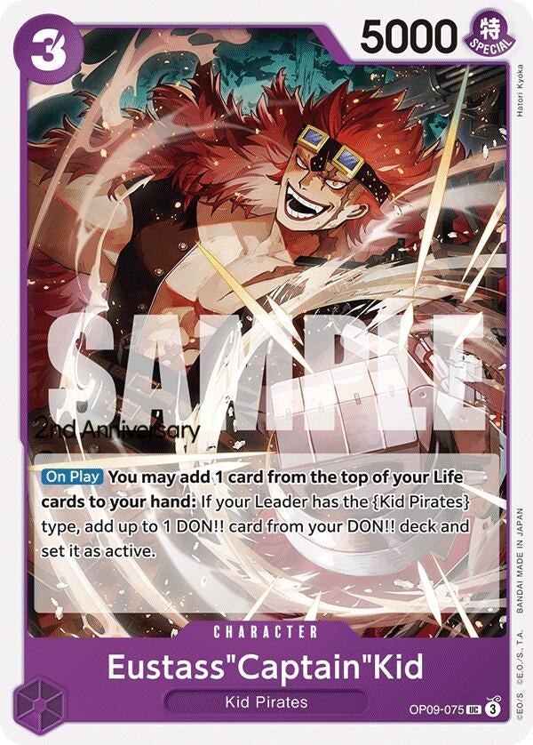 Image for Eustass"Captain"Kid (OP09-075) (Emperors in the New World: 2nd Anniversary Tournament Cards) (OP09 ANN) - One Piece Card Game