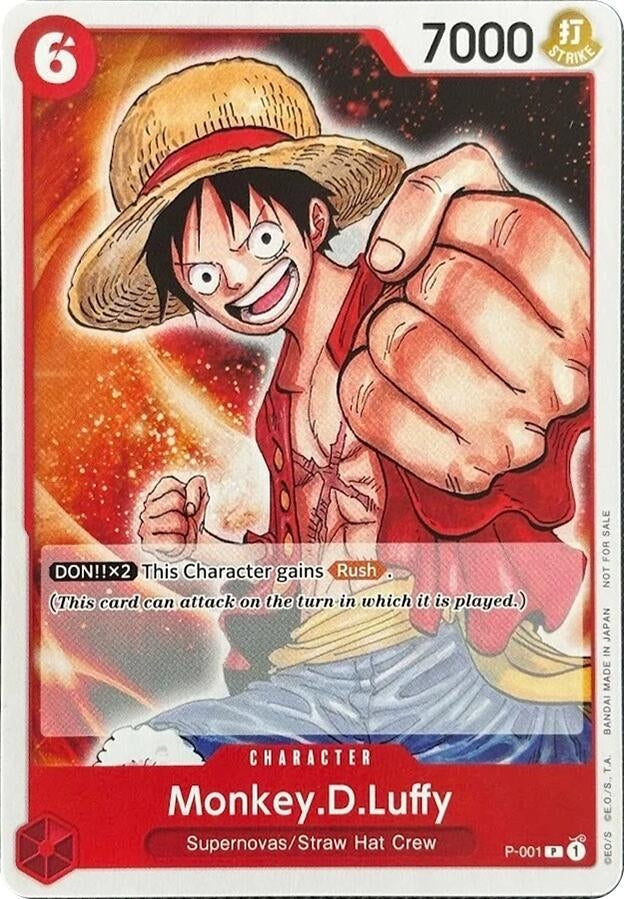 Image for Monkey.D.Luffy (001) (P-001) (One Piece Demo Deck Cards) (OP-DD) - One Piece Card Game