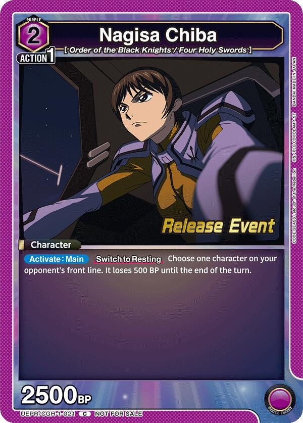 Image for Nagisa Chiba (UEPR/CGH-1-021) (UE04BT: CODE GEASS: Lelouch of the Rebellion Release Event Cards) (UE04BT_RE) - Union Arena