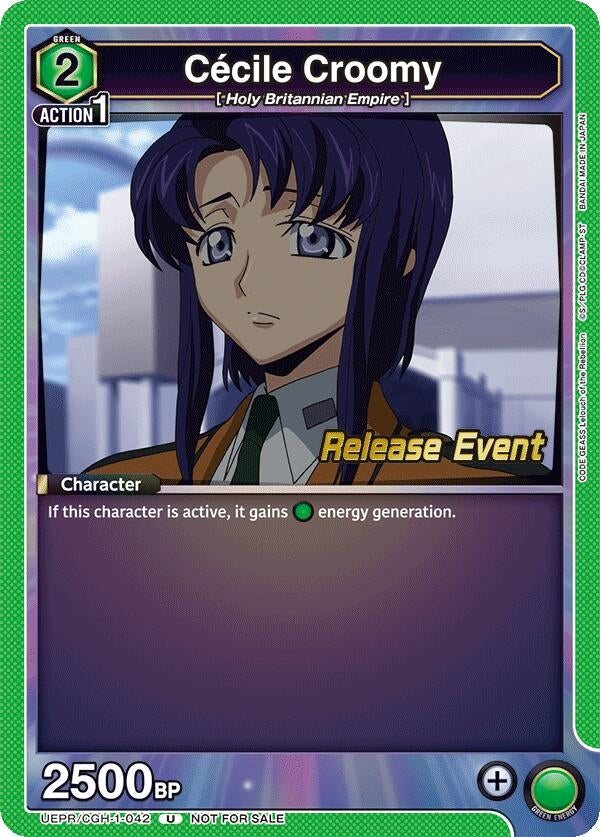 Image for Cecile Croomy (UEPR/CGH-1-042) (UE04BT: CODE GEASS: Lelouch of the Rebellion Release Event Cards) (UE04BT_RE) - Union Arena