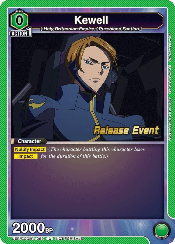 Image for Kewell (UEPR/CGH-1-050) (UE04BT: CODE GEASS: Lelouch of the Rebellion Release Event Cards) (UE04BT_RE) - Union Arena
