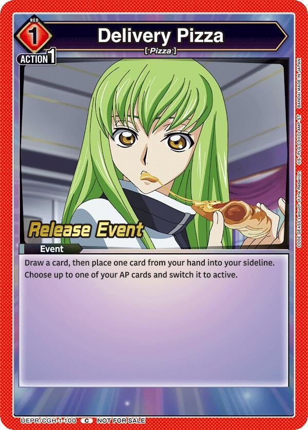 Image for Delivery Pizza (UEPR/CGH-1-100) (UE04BT: CODE GEASS: Lelouch of the Rebellion Release Event Cards) (UE04BT_RE) - Union Arena