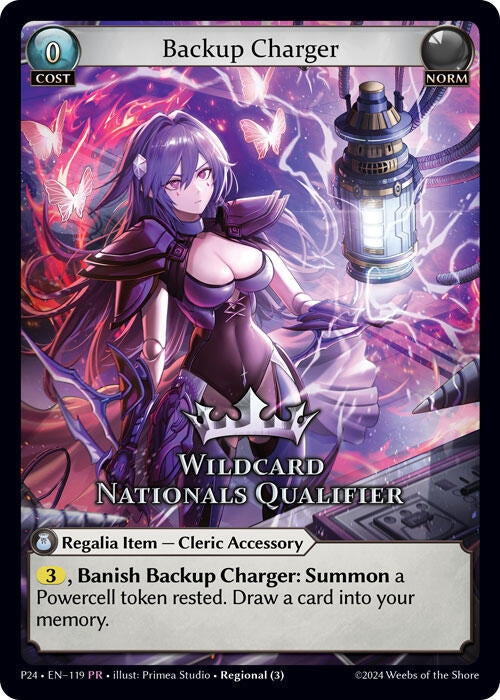 Image for Backup Charger (Wildcard Nationals Qualifier) (119) (Region Exclusive Promotional Cards) (GSC) - Grand Archive TCG