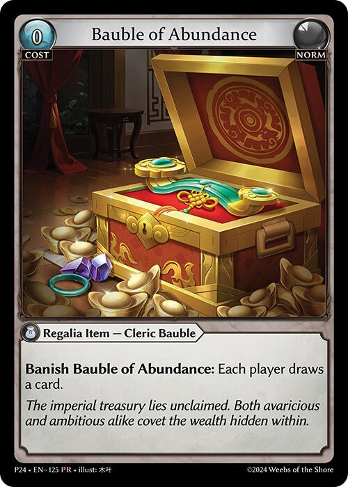 Image for Bauble of Abundance (125) (Promotional Cards) (P) - Grand Archive TCG