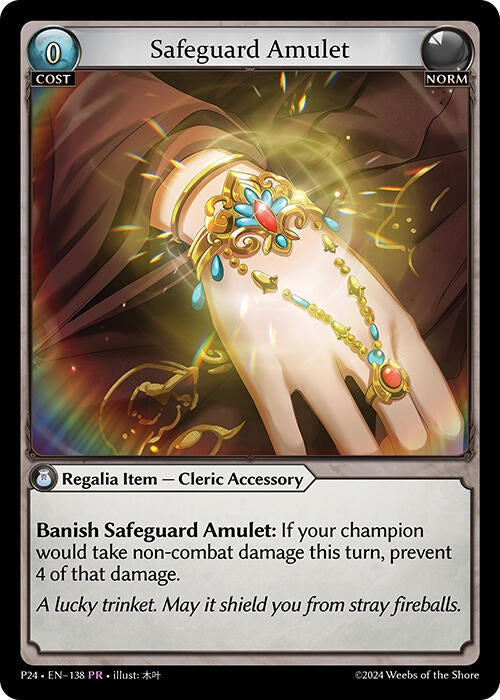 Image for Safeguard Amulet (138) (Promotional Cards) (P) - Grand Archive TCG