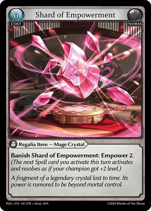 Image for Shard of Empowerment (141) (Promotional Cards) (P) - Grand Archive TCG