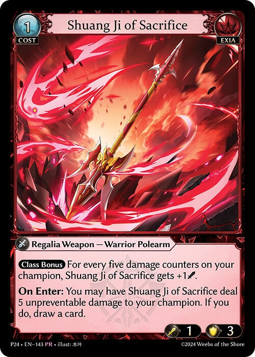 Image for Shuang Ji of Sacrifice (143) (Promotional Cards) (P) - Grand Archive TCG