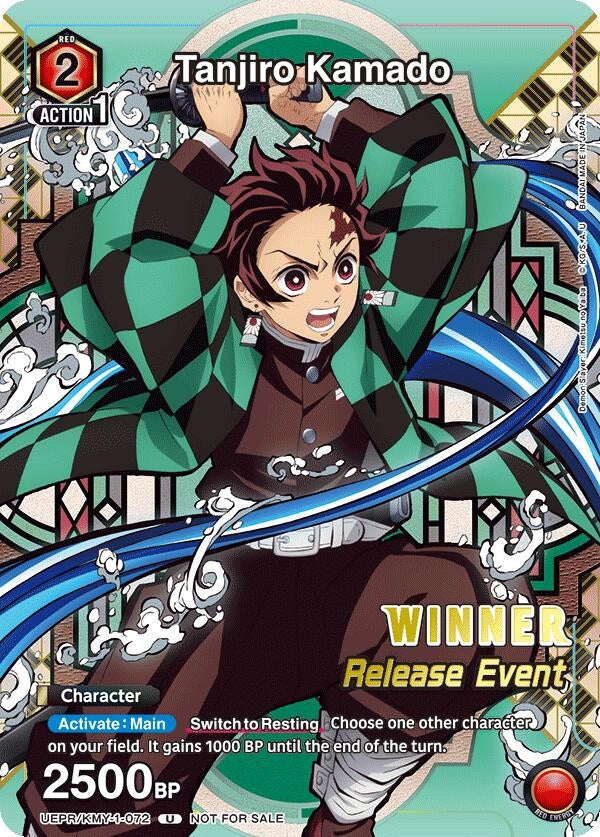 Image for Tanjiro Kamado (Release Event Winner) (UEPR/KMY-1-072) (UE05BT: Demon Slayer: Kimetsu no Yaiba Release Event Cards) (UE05BT_RE) - Union Arena