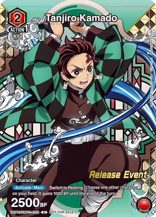 Image for Tanjiro Kamado (Release Event Participation) (UEPR/KMY-1-072) (UE05BT: Demon Slayer: Kimetsu no Yaiba Release Event Cards) (UE05BT_RE) - Union Arena
