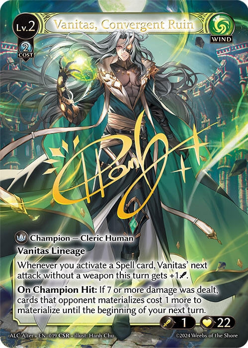 Image for Vanitas, Convergent Ruin (CSR) (019) (Alchemical Revolution Alter Edition) (ALC Alter) - Grand Archive TCG