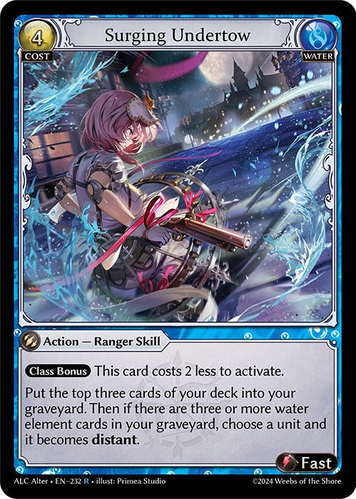 Image for Surging Undertow (232) (Alchemical Revolution Alter Edition) (ALC Alter) - Grand Archive TCG
