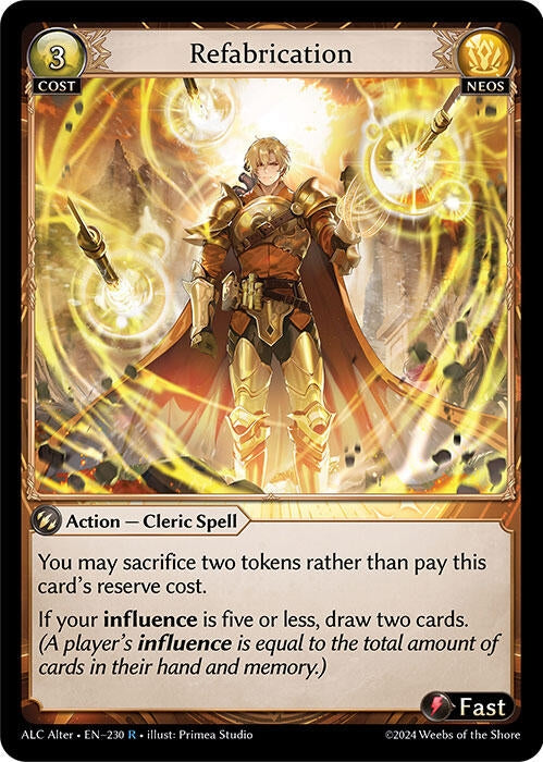 Image for Refabrication (230) (Alchemical Revolution Alter Edition) (ALC Alter) - Grand Archive TCG