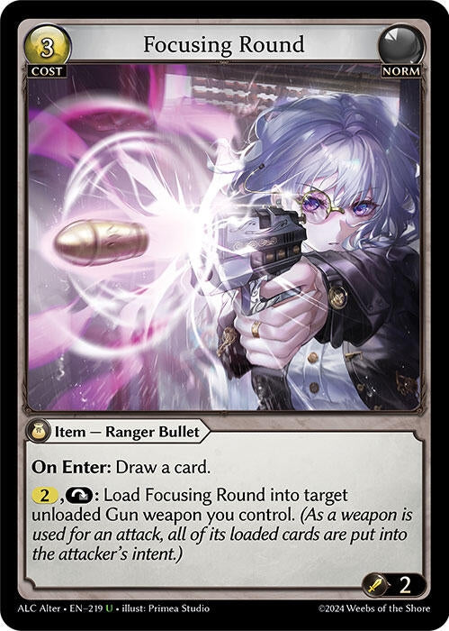 Image for Focusing Round (219) (Alchemical Revolution Alter Edition) (ALC Alter) - Grand Archive TCG